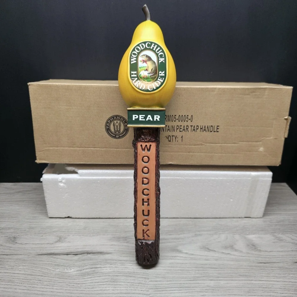 Green Mountain Woodchuck Hard Cider Pear Beer Tap Handle - New In Box